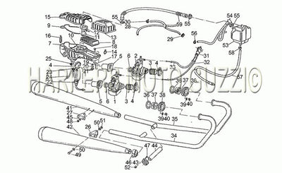 1982 1985 V 65 Custom 650 Frame Fuel Supply Exhaust