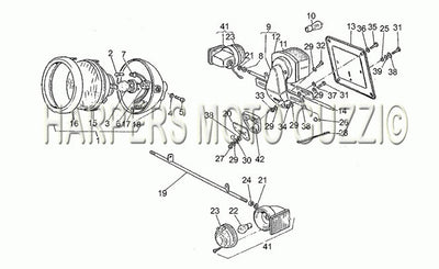 1982 1985 V 65 Custom 650 Frame Headlight