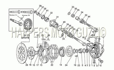 1982 1985 V 65 Custom 650 Frame Rear Bevel Gear