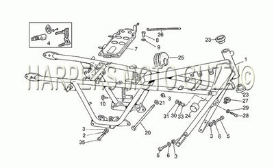 1982 1985 V 65 Custom 650 Frame