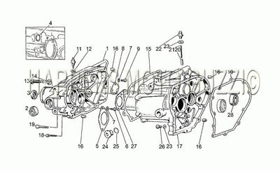 1982 1986 V 35 C   V 50 C 350 Engine Transmission Cage