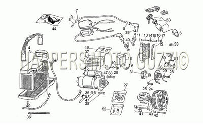 1982 1986 V 35 C   V 50 C 350 Frame Electrical Systems