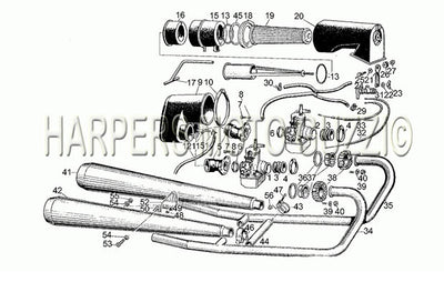 1982 1986 V 35 C   V 50 C 350 Frame Exhaust Intake Unit