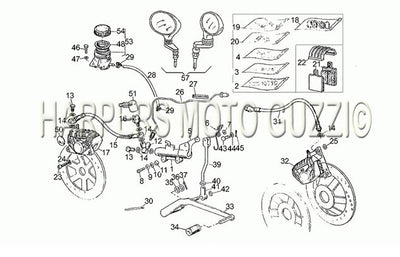 1982 1986 V 35 C   V 50 C 350 Frame Front Lh Rear Brake System