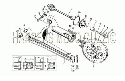 1982 1986 V 35 C   V 50 C 350 Frame Swing Arm