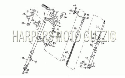 1982 1986 V 35 C   V 50 C 350 Front Fork