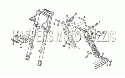 1982 1986 V 35 C   V 50 C 350 Front Rear Shock Absorber