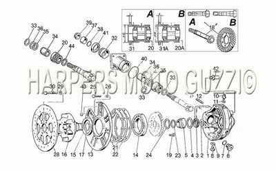 1982 1986 V 35 C   V 50 C 350 Rear Bevel Gear