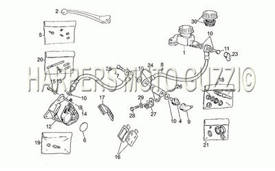 1982 1986 V 35 C   V 50 C 350 Rh Front Brake System