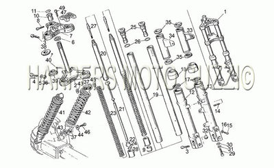 1982 1990 V 50 Pol. pa Vechiotipo 500 Frame Front Rear Shock Absorber