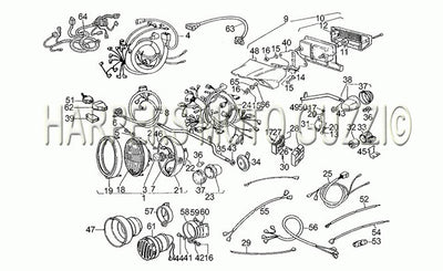 1982 1990 V 50 Pol. pa Vechiotipo 500 Frame Lights