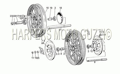 1982 1990 V 50 Pol. pa Vechiotipo 500 Frame Wheels