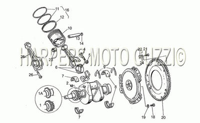 1982 1990 V 50 Pol. pa Vechiotipo 500 Drive Shaft