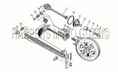 1982 1990 V 50 Pol. pa Vechiotipo 500 Swing Arm