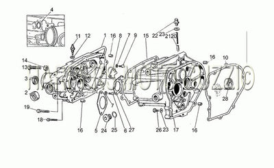 1982 1990 V 50 Pol. pa Vechiotipo 500 Transmission Cage