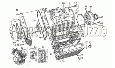 1983 1986 California II 1000 Engine Crankcase