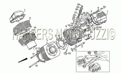 1983 1986 California II 1000 Engine Cylinder Head