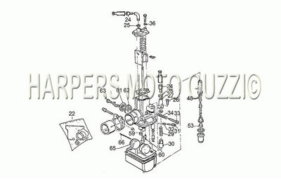 1983 1988 Sp II 1000 Engine Carburetors Spare Parts