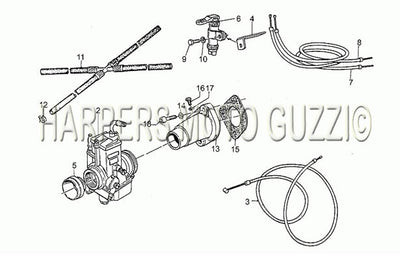 1983 1988 Sp II 1000 Engine Carburetors