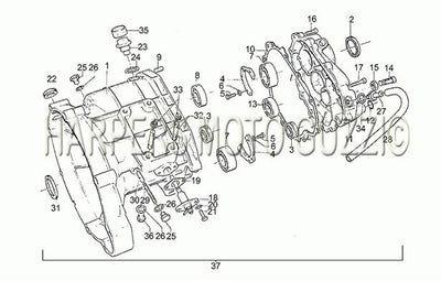 1983 1988 Sp II 1000 Engine Transmission Cage