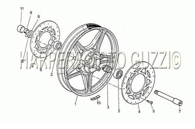 1983 1988 Sp II 1000 Frame Front Wheel