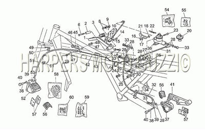 1983 1988 Sp II 1000 Front Lh Rear Brake System