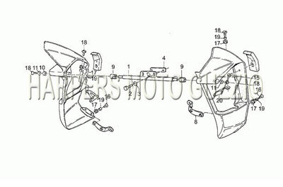 1983 1988 Sp II 1000 Lower Fairing