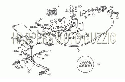 1983 1988 Sp II 1000 Rear Brake M Cyl Mod Group