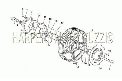 1983 1988 Sp II 1000 Rear Wheel