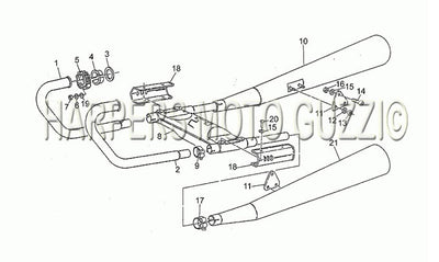 1983 1994 Le Mans 1000 Frame Exhaust Unit