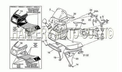1983 1994 Le Mans 1000 Frame Fairing 1988