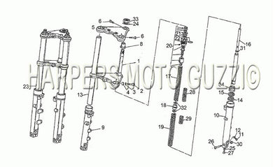 1983 1994 Le Mans 1000 Frame Front Fork 1990