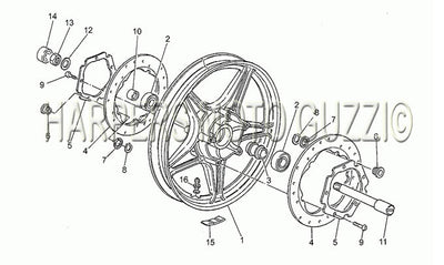 1983 1994 Le Mans 1000 Frame Front Wheel