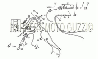 1983 1994 Le Mans 1000 Frame Handlebar Controls 1988
