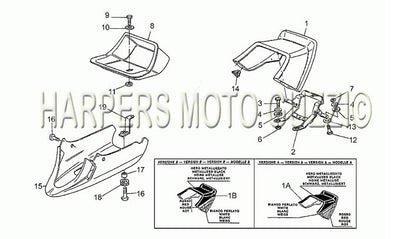 1983 1994 Le Mans 1000 Frame Rear Fairing Seat Cover