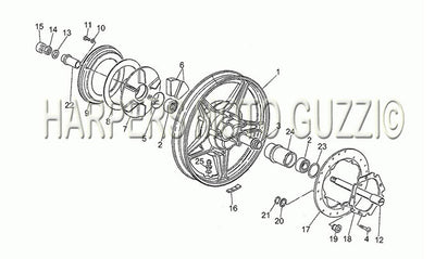 1983 1994 Le Mans 1000 Frame Rear Wheel