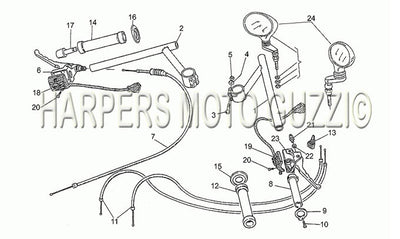 1983 1994 Le Mans 1000 Handlebar Controls 1st Series