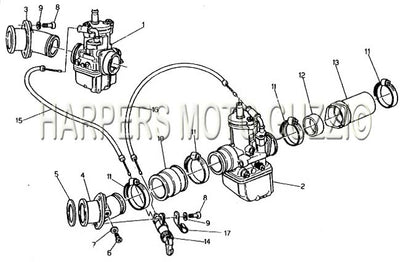 1984 1987 V 65 Lario Carburetor