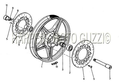 1984 1987 V 65 Lario Front Wheel