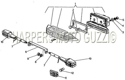 1984 1987 V 65 Lario Rear Lighting System