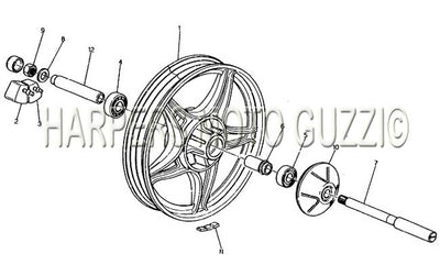 1984 1987 V 65 Lario Rear Wheel