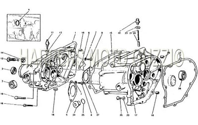 1984 1987 V 65 Lario Transmission Case