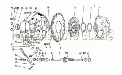 1985 1987 V 35 III 350 Engine Clutch