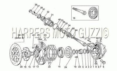 1985 1987 V 35 III 350 Frame Bevel Gear