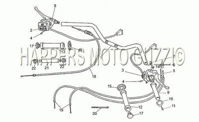 1985 1987 V 35 III 350 Handlebar
