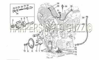 1985 1987 V 35 III 350 Oil Pump