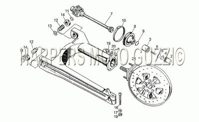 1985 1987 V 35 III 350 Swing Arm