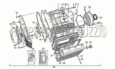 1985 1988 850 T5 III Civilian Crankcase