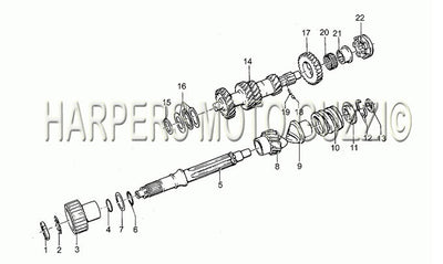 1985 1988 850 T5 III Civilian Engine Gear Box