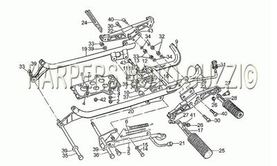 1985 1988 850 T5 III Civilian Foot Rests Lateral Stand